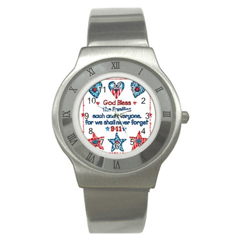 US Families Stainless Steel Watch from UrbanLoad.com Front