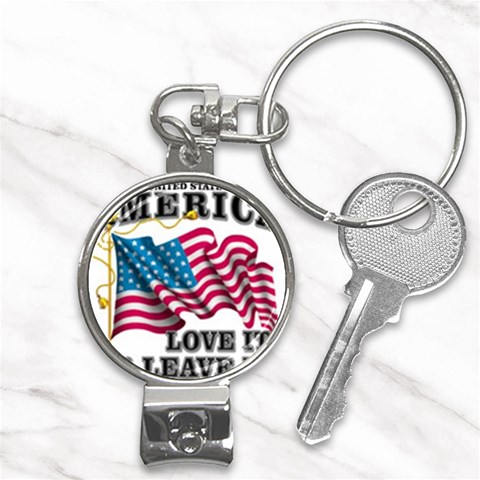 America Nail Clippers Key Chain from UrbanLoad.com Front