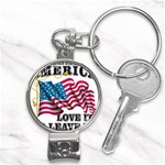 America Nail Clippers Key Chain