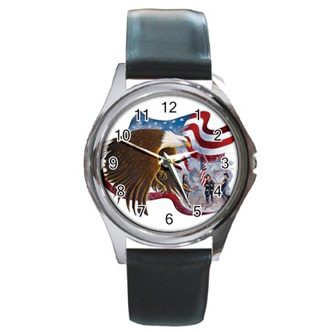 Eagle Round Metal Watch from UrbanLoad.com Front