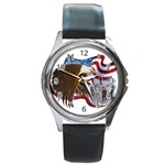 Eagle Round Metal Watch