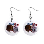 Eagle 1  Button Earrings