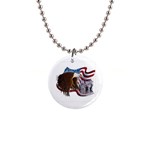 Eagle 1  Button Necklace