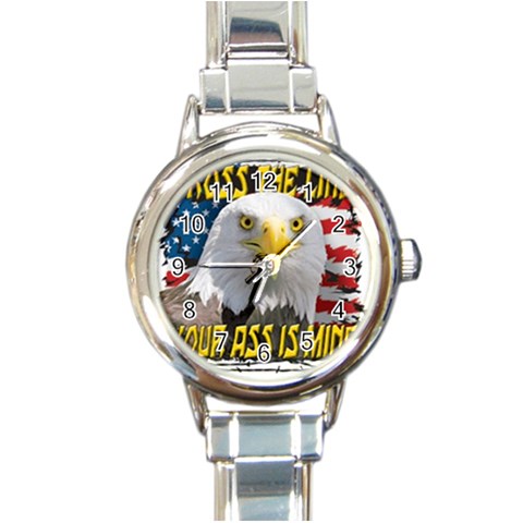 Line Round Italian Charm Watch from UrbanLoad.com Front