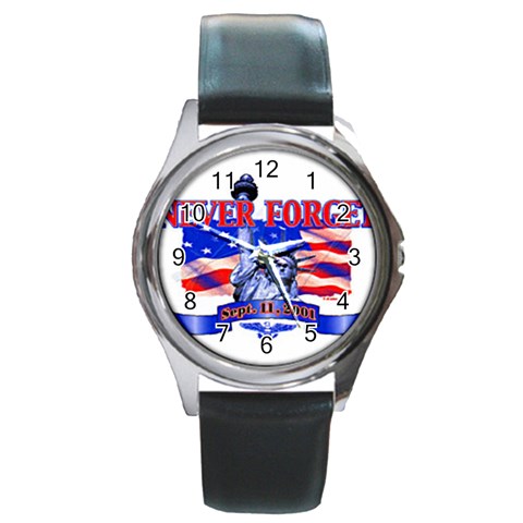 Never Forget Round Metal Watch from UrbanLoad.com Front
