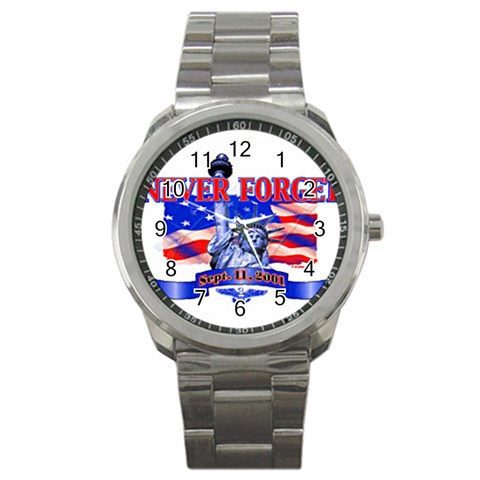 Never Forget Sport Metal Watch from UrbanLoad.com Front