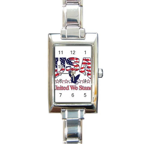 United Rectangular Italian Charm Watch from UrbanLoad.com Front