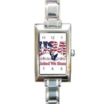 United Rectangular Italian Charm Watch