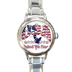 United Round Italian Charm Watch