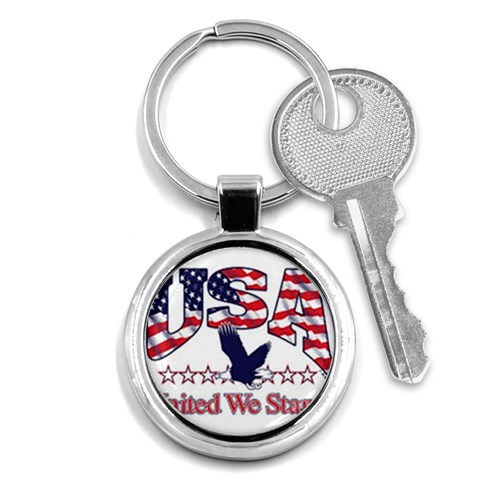United Key Chain (Round) from UrbanLoad.com Front