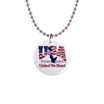 United 1  Button Necklace