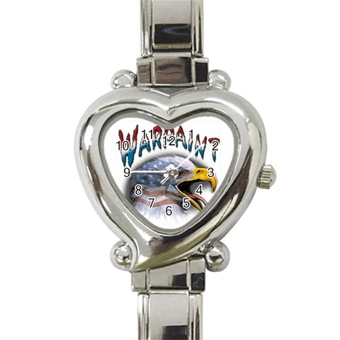 Warpaint Heart Italian Charm Watch from UrbanLoad.com Front