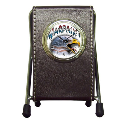 Warpaint Pen Holder Desk Clock from UrbanLoad.com Front