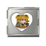 Unbearably Mega Link Heart Italian Charm (18mm)