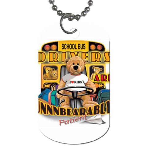 Unbearably Dog Tag (One Side) from UrbanLoad.com Front