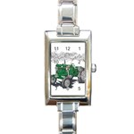 Farmer Rectangular Italian Charm Watch