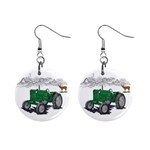 Farmer 1  Button Earrings