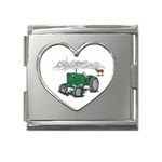 Farmer Mega Link Heart Italian Charm (18mm)