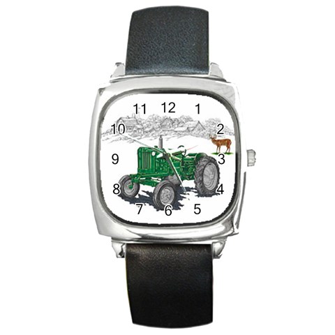 Farmer Square Metal Watch from UrbanLoad.com Front