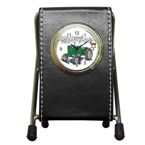 Farmer Pen Holder Desk Clock from UrbanLoad.com Front