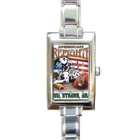 Proud Rectangular Italian Charm Watch from UrbanLoad.com Front