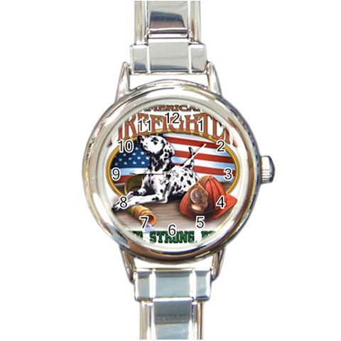 Proud Round Italian Charm Watch from UrbanLoad.com Front