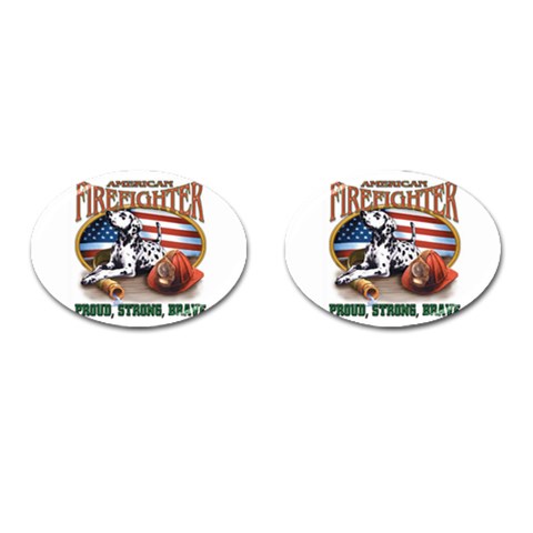 Proud Cufflinks (Oval) from UrbanLoad.com Front(Pair)