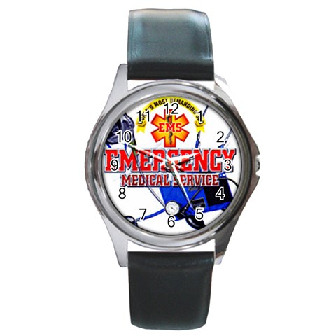 EMS Round Metal Watch from UrbanLoad.com Front