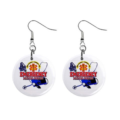 EMS 1  Button Earrings from UrbanLoad.com Front