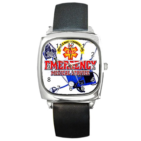 EMS Square Metal Watch from UrbanLoad.com Front