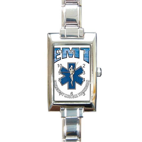 EMT Rectangular Italian Charm Watch from UrbanLoad.com Front