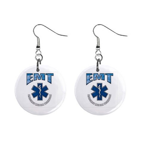 EMT 1  Button Earrings from UrbanLoad.com Front