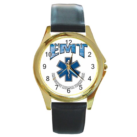 EMT Round Gold Metal Watch from UrbanLoad.com Front
