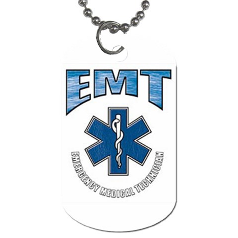 EMT Dog Tag (One Side) from UrbanLoad.com Front