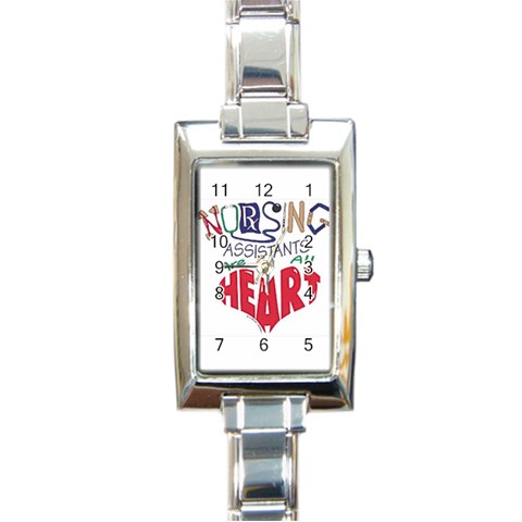 Assistant Rectangular Italian Charm Watch from UrbanLoad.com Front
