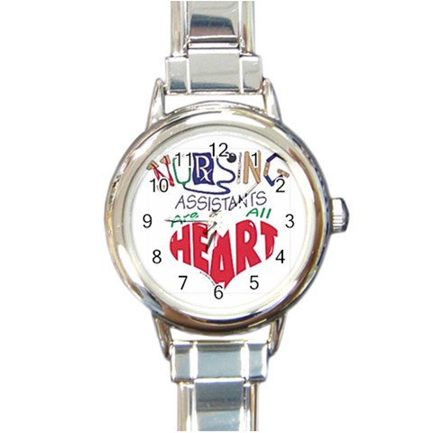 Assistant Round Italian Charm Watch from UrbanLoad.com Front