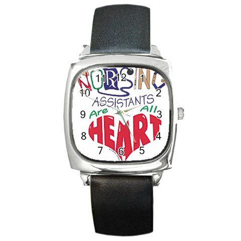 Assistant Square Metal Watch from UrbanLoad.com Front