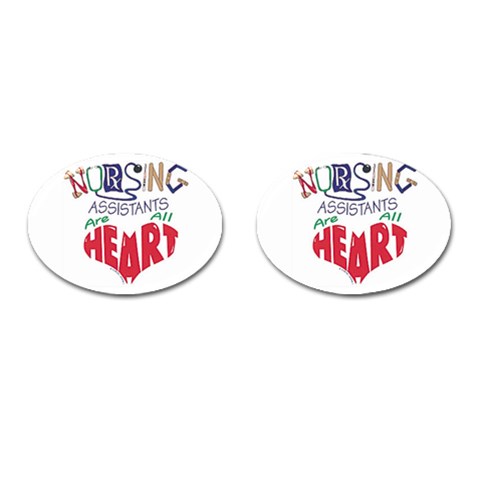 Assistant Cufflinks (Oval) from UrbanLoad.com Front(Pair)
