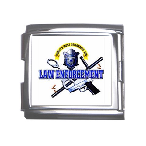 Law Mega Link Italian Charm (18mm) from UrbanLoad.com Front