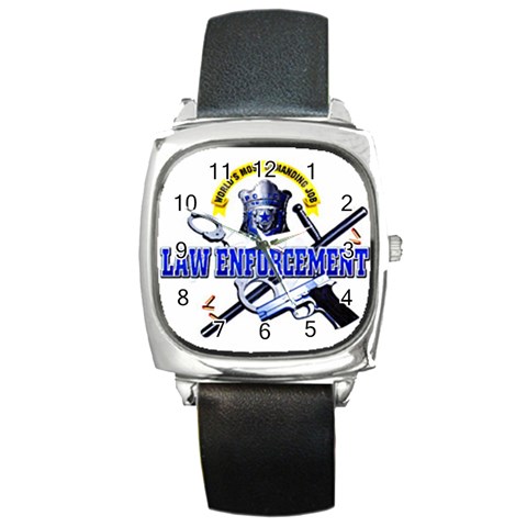Law Square Metal Watch from UrbanLoad.com Front