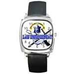 Law Square Metal Watch