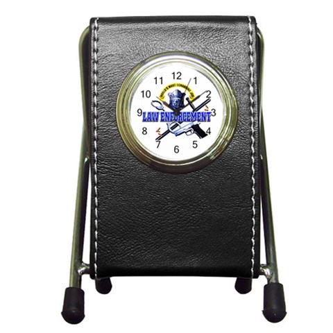 Law Pen Holder Desk Clock from UrbanLoad.com Front