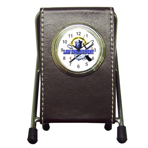 Law Pen Holder Desk Clock from UrbanLoad.com Front