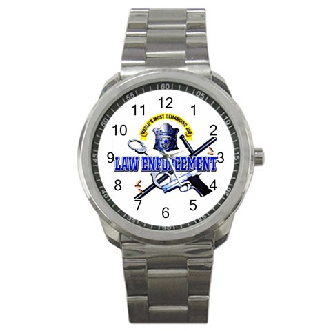Law Sport Metal Watch from UrbanLoad.com Front