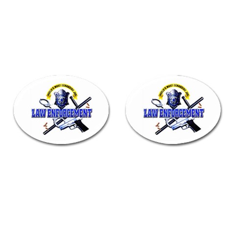 Law Cufflinks (Oval) from UrbanLoad.com Front(Pair)