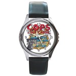 Cops Round Metal Watch