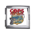 Cops Mega Link Italian Charm (18mm)