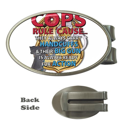 Cops Money Clip (Oval) from UrbanLoad.com Front