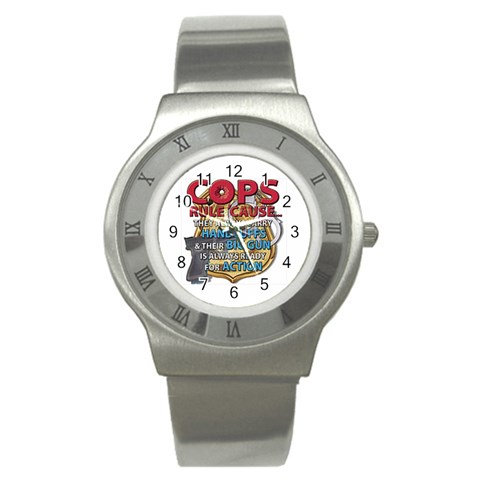 Cops Stainless Steel Watch from UrbanLoad.com Front