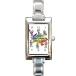 Organize Rectangular Italian Charm Watch